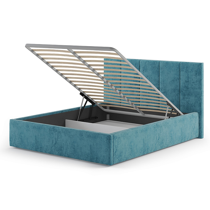 Кровать «Марта», 160x200 см, велюр teddy 17 фото 1