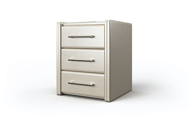 Тумба «Амадей 3», ткань: эко-кожа молоко