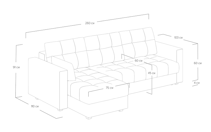 Диван «Megapolis» угловой фото 6