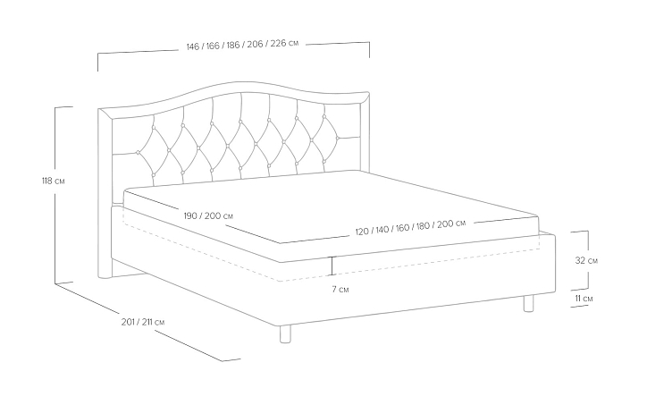 Кровать «Ancona» фото 84