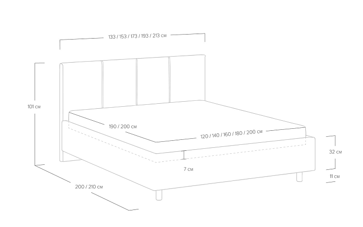 Кровать «Prato» фото 84