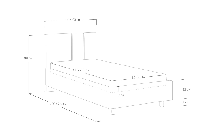 Кровать «Prato» фото 84