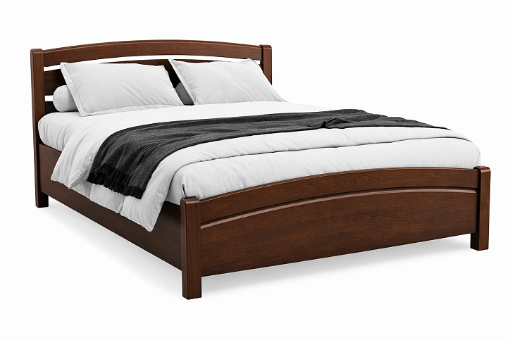 Кровать «Лирика», 160x200 см, цвет: итальянский орех фото 1