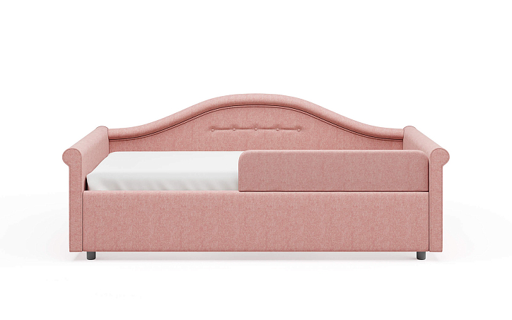 Кровать «Maria» + верхний чехол, 90x200 см, тедди розовый фото 1