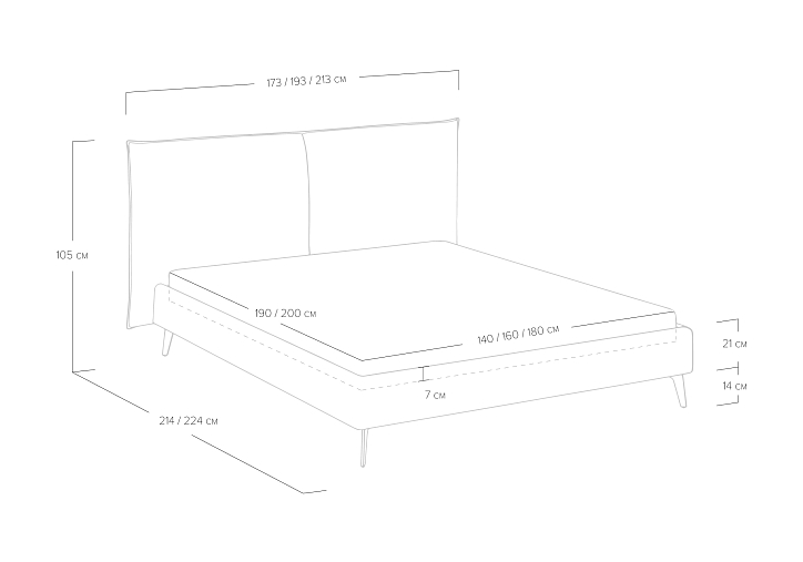 Кровать «Dakota» фото 18