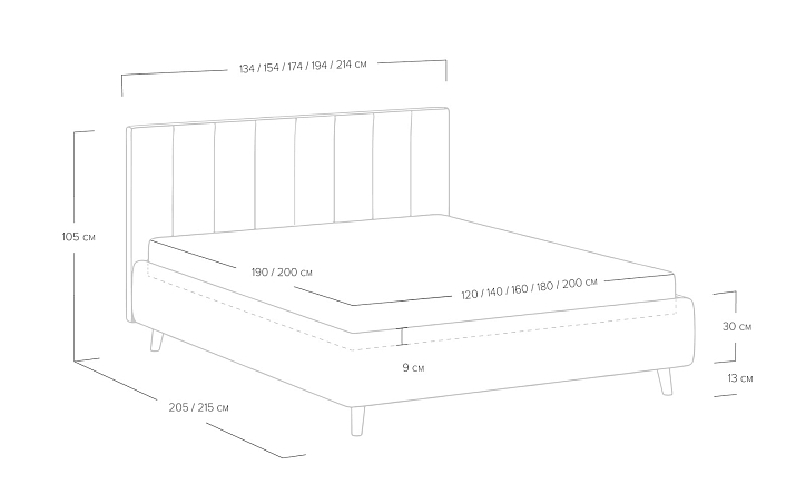 Кровать «Alma» фото 84