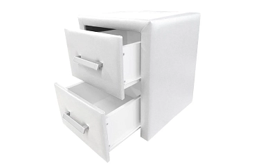 Тумба «Болено», ткань: эко-кожа Nitro White