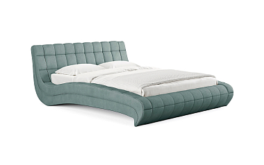 Кровать «Milano», 160x200 см, замша мятный