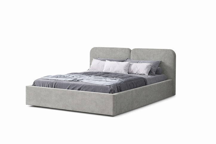 Кровать «Camelia», 160x200 см, велюр teddy 022 фото 1