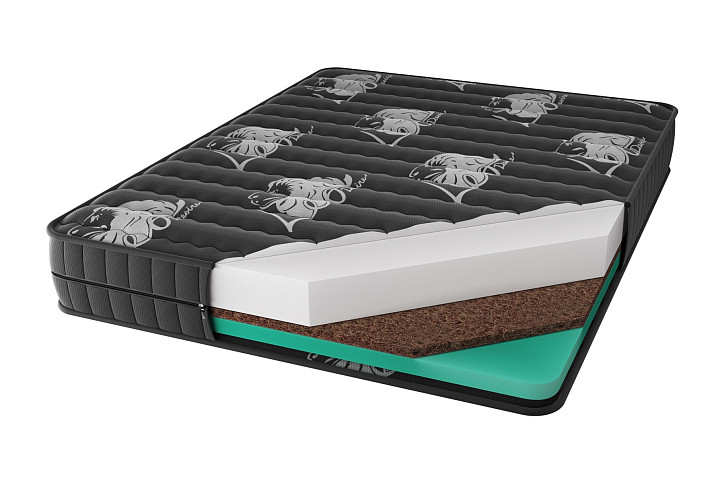 Матрас «Кватро», 180x200 см, чёрный трикотаж фото 4