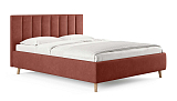 Кровать «Alma», 140x200 см, эвита терракотовый