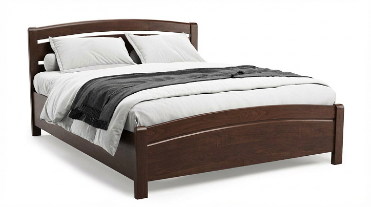 Кровать «Лирика», 160x200 см, орех фото 1