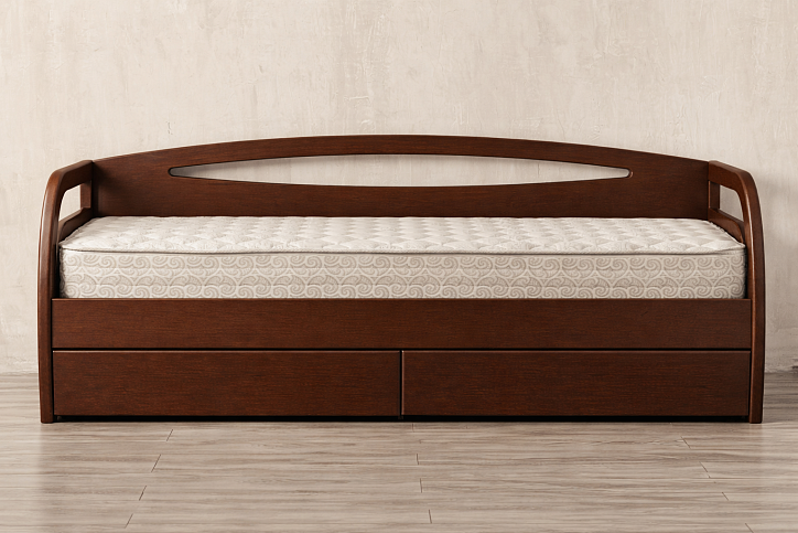 Кровать «Скай», 90x200 см, цвет: орех фото 1