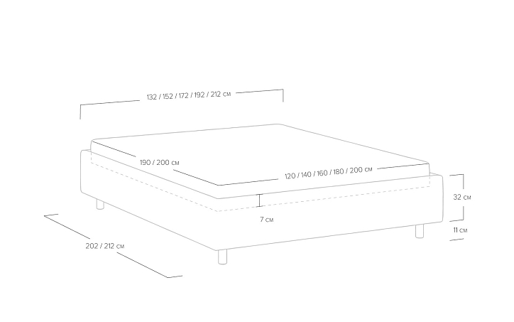 Кровать-основа «Scandinavia» фото 84