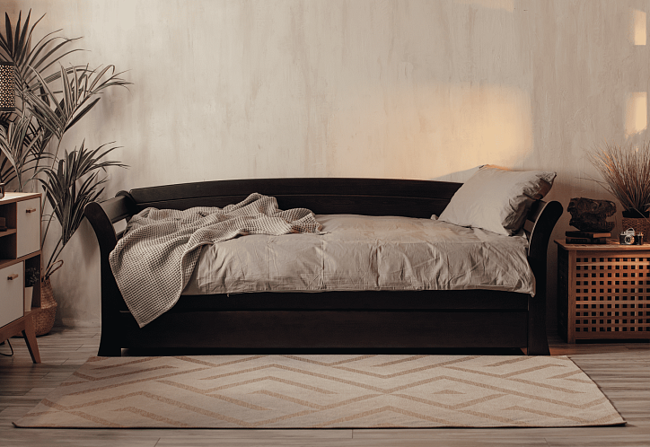 Кровать «Скай–2», 90x200 см, цвет: венге (есть дефекты) фото 1