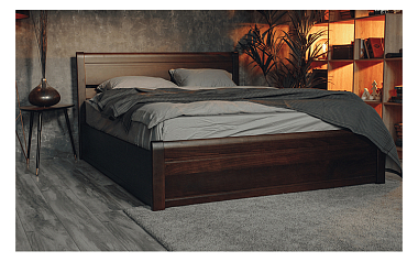 Кровать «Руно», 160x200 см, цвет: орех