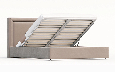 Кровать «Тиволи Лайт», 160x200 см, grace 22 silver