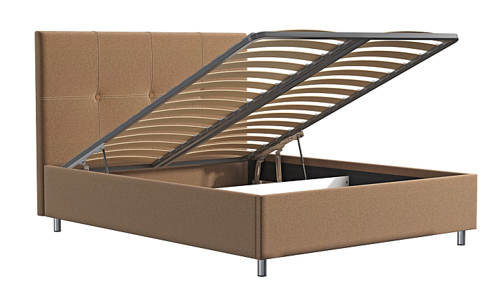 Кровать «Венна», 180x200 см, эко-кожа nitro ivory фото 1