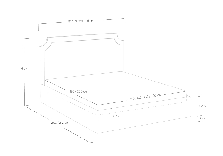 Кровать «Eliot» фото 48