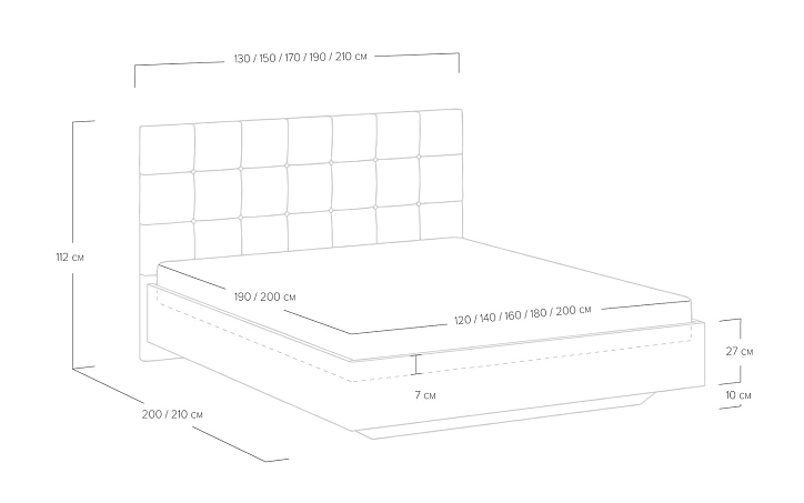 Кровать «Luiza» (ясень ориноко) фото 84