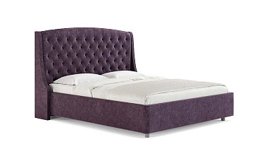 Кровать «Diamant», 160x200 см, микровелюр лаванда