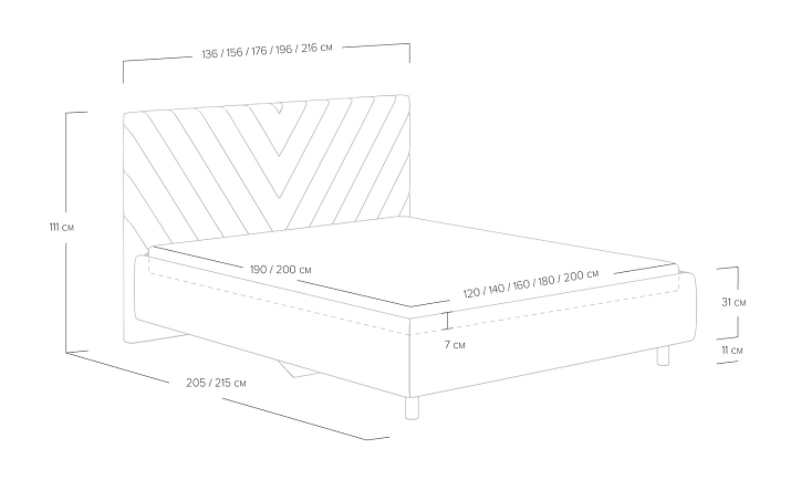 Кровать «Vivien» фото 84