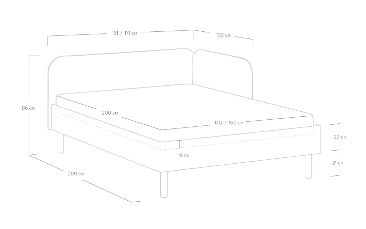 Кровать «Julia» фото 3