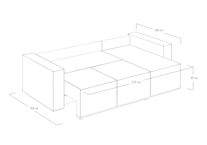 Диван «Loft» угловой фото 6