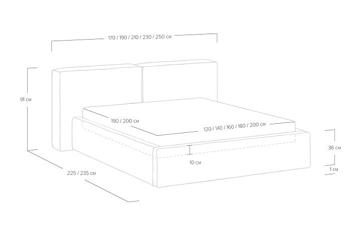 Кровать «Europa» фото 84