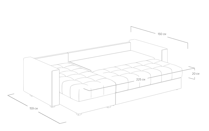 Диван «Megapolis» угловой фото 6