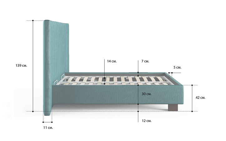 Кровать «Barbara», 160x200 см, замша изумрудный фото 1