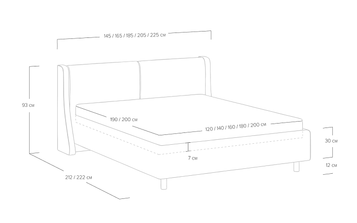 Кровать «Barcelona» фото 84