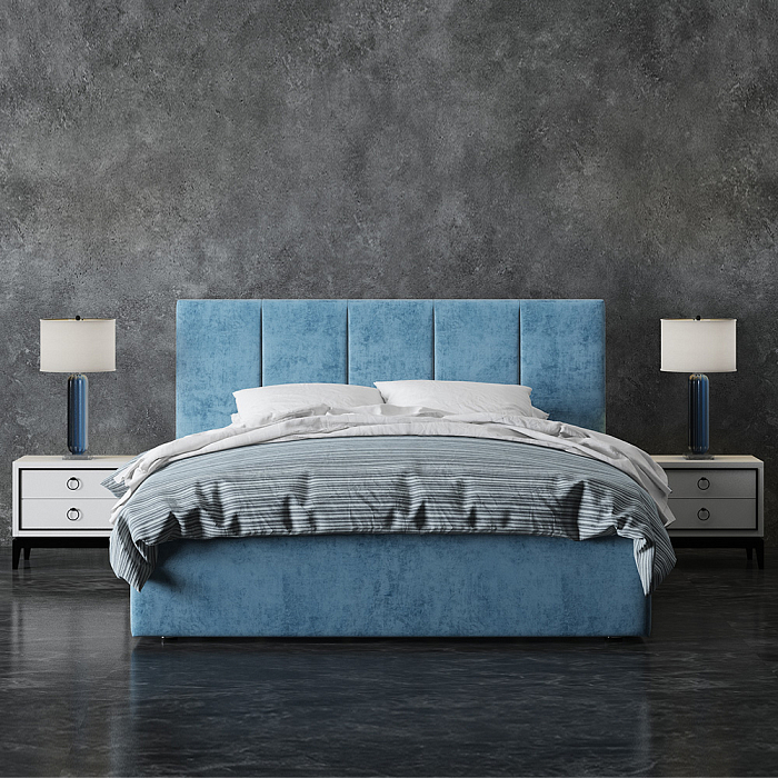 Кровать «Марта», 160x200 см, велюр teddy 17 фото 1