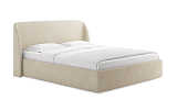 Кровать «Nicole», 160x200 см, замша кремовый