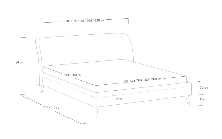 Кровать «Rosa» фото 30