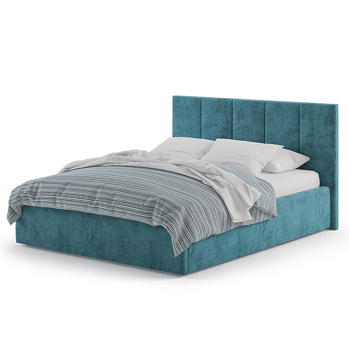 Кровать «Марта», 160x200 см, велюр teddy 17 фото 1