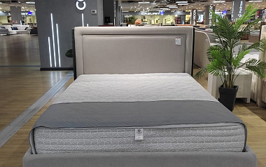 Кровать «Тиволи Лайт», 160x200 см, grace 22 silver