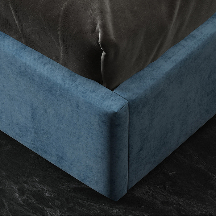 Кровать «Марта», 160x200 см, велюр teddy 17 фото 1