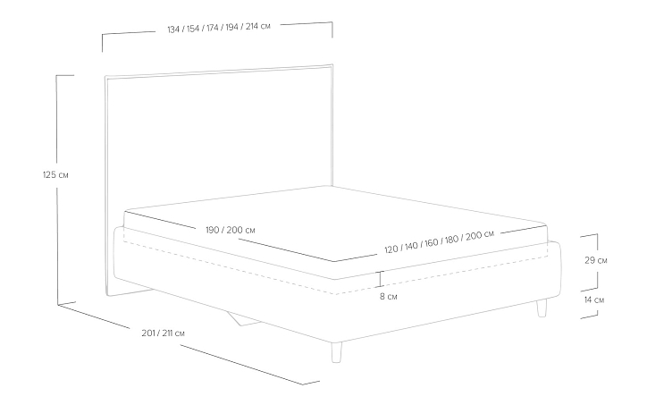 Кровать «Eveline» фото 84