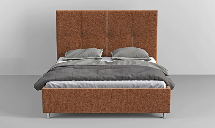 Кровать «Венна», 180x200 см, эко-кожа nitro ivory фото 1