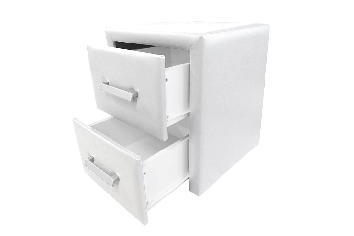 Тумба «Болено», ткань: эко-кожа Nitro White фото 1